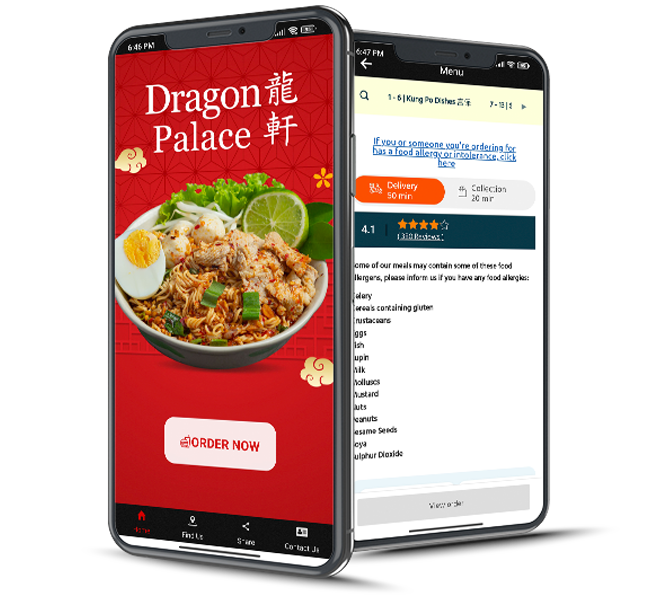  Dragon Palace Takeaway Bathgate app mockup 